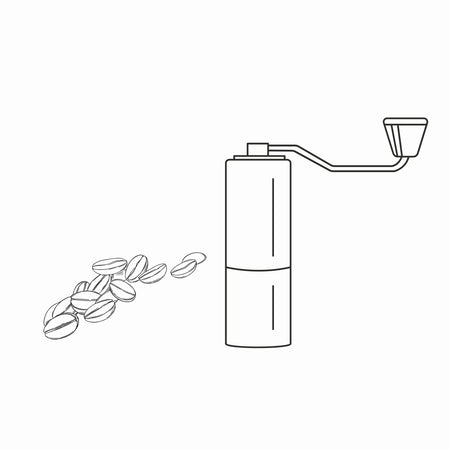 Kaffeemühle manuell mit Kegelmahlwerk | Kaffeemühle händisch - Coffee Grinder aus Edelstahl