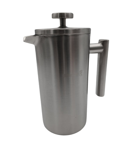French Press aus Edelstahl | 0,6 Liter (3 Tassen) | Thermo Kaffeebereiter doppelwandig isoliert
