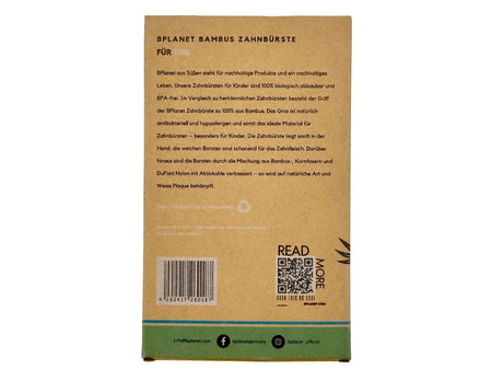 Kinder Bambus Zahnbürste - 6er Set - 100% biologisch abbaubarer Griff