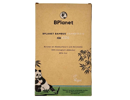 Kinder Bambus Zahnbürste - 6er Set - 100% biologisch abbaubarer Griff