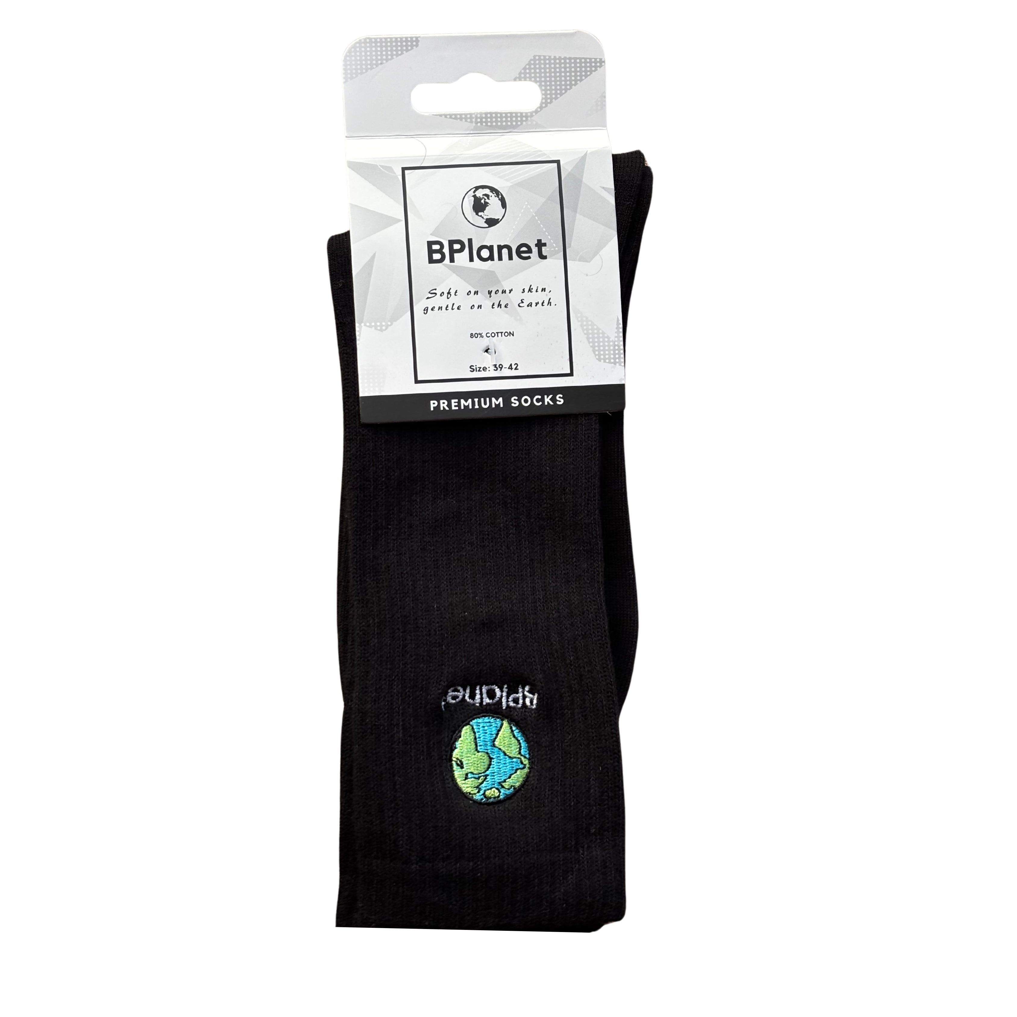 5 Paar Premium Baumwollsocken - BPlanet Premium Socks (Weiß/Schwarz)