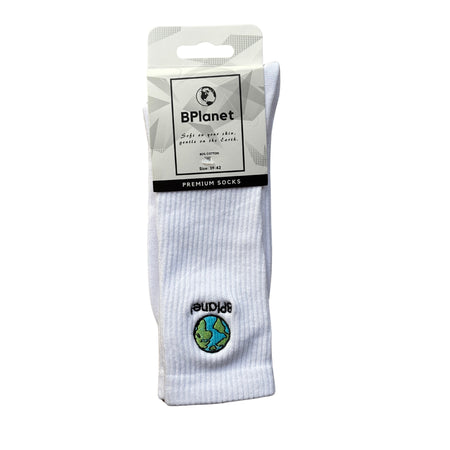 5 Paar Premium Baumwollsocken - BPlanet Premium Socks (Weiß/Schwarz)