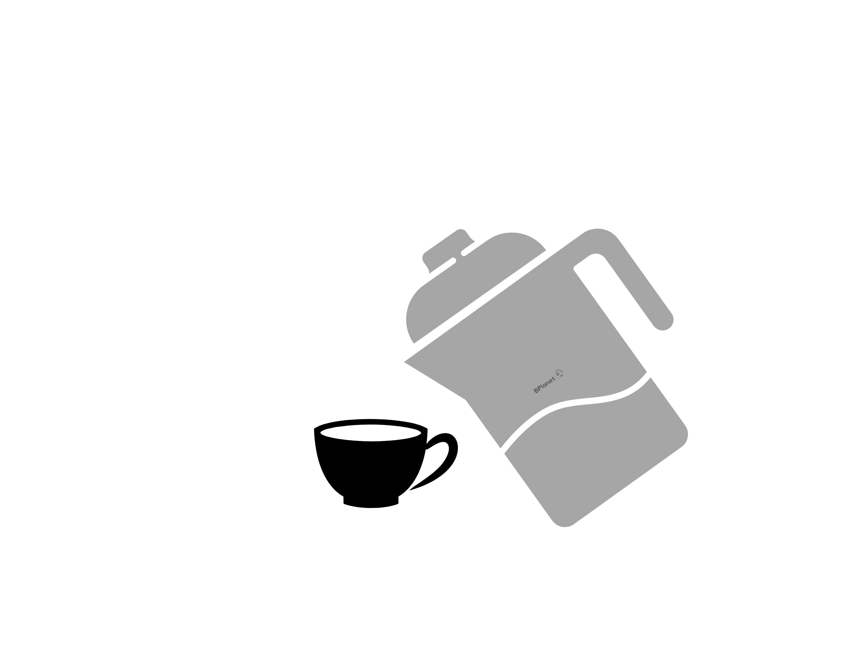 French Press aus Edelstahl | 0,6 Liter (3 Tassen) | Thermo Kaffeebereiter doppelwandig isoliert