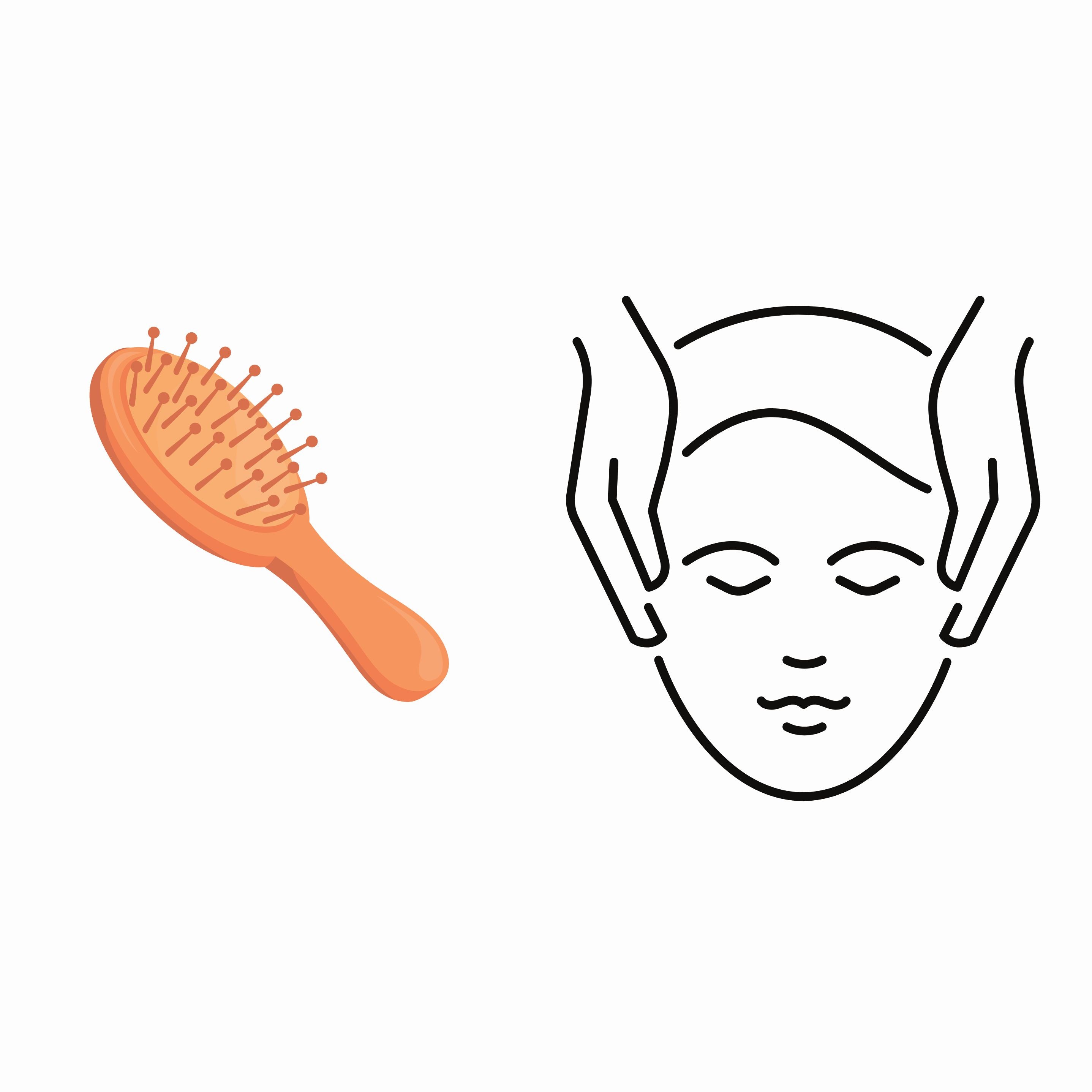 Umweltfreundliche Bambus Haarbürste, Natur-Paddelbürste Holz Massage Haar Bürste