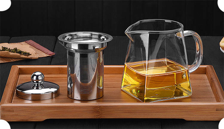 Teekanne aus Borosilikatglas 950 ml - Mit Edelstahlsieb