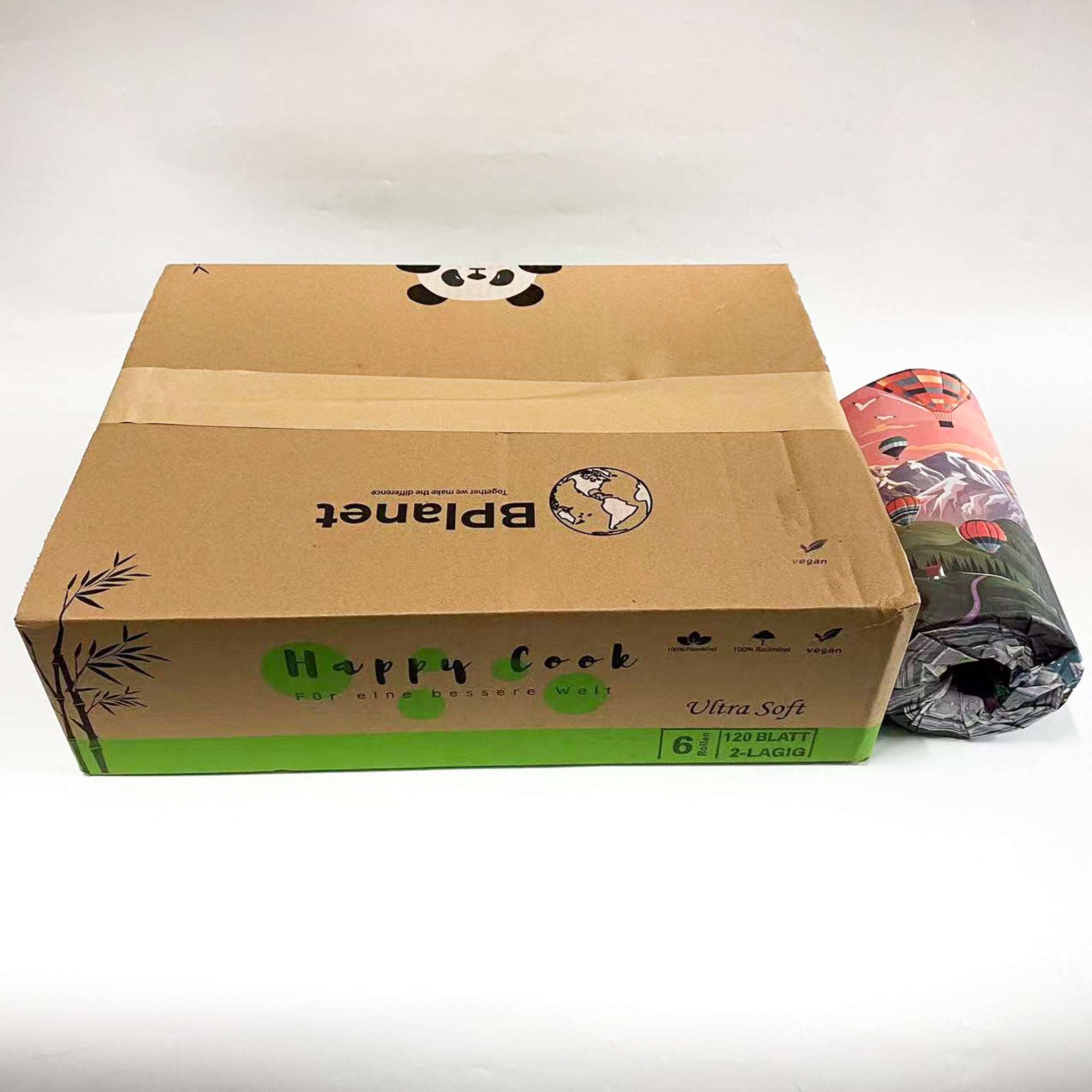 Bambus-Küchenrolle - 6 Rollen (120 Blatt) | BPlanet