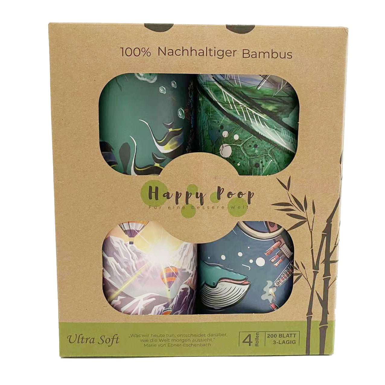 Kennenlernpaket - Happy Collection | Nachhaltiges Bambus-Klopapier - Vorteilspaket